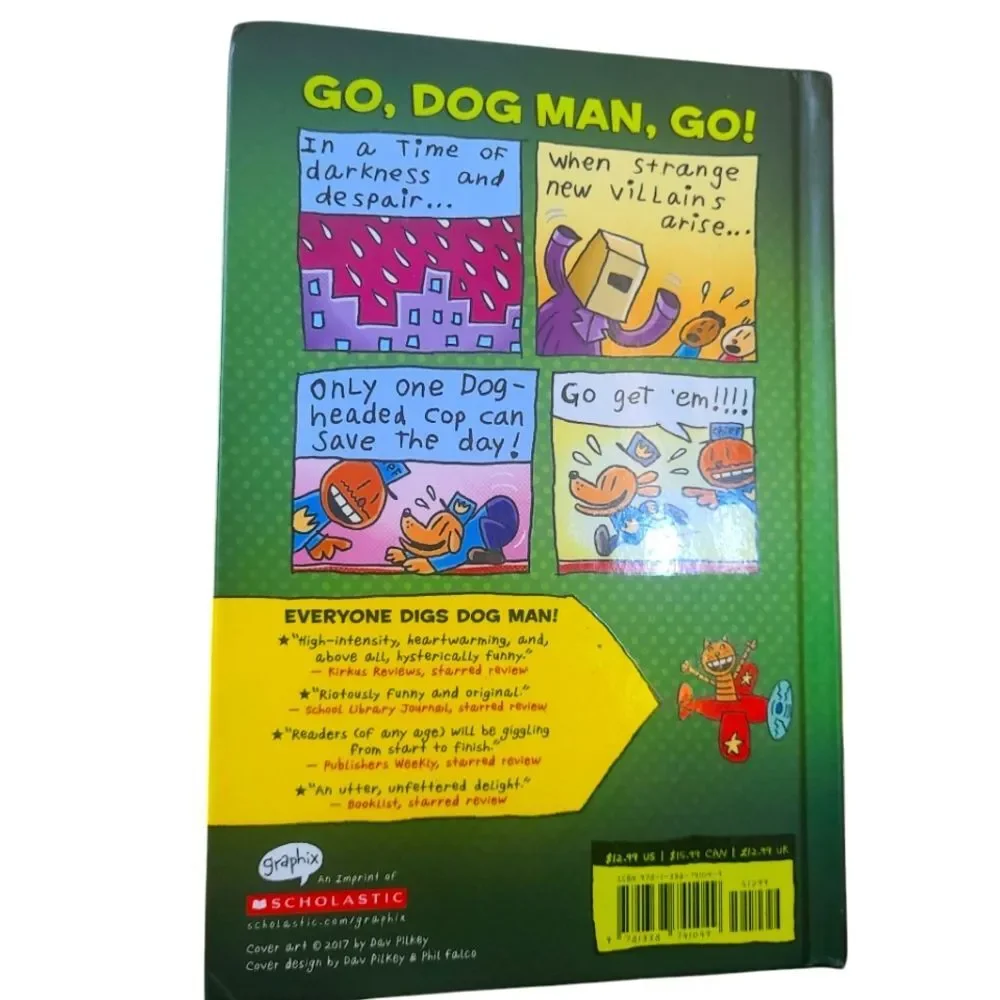 3/$20 DOGMAN UNLEASHED by Dav Pilkey‎ Hardbound NWT